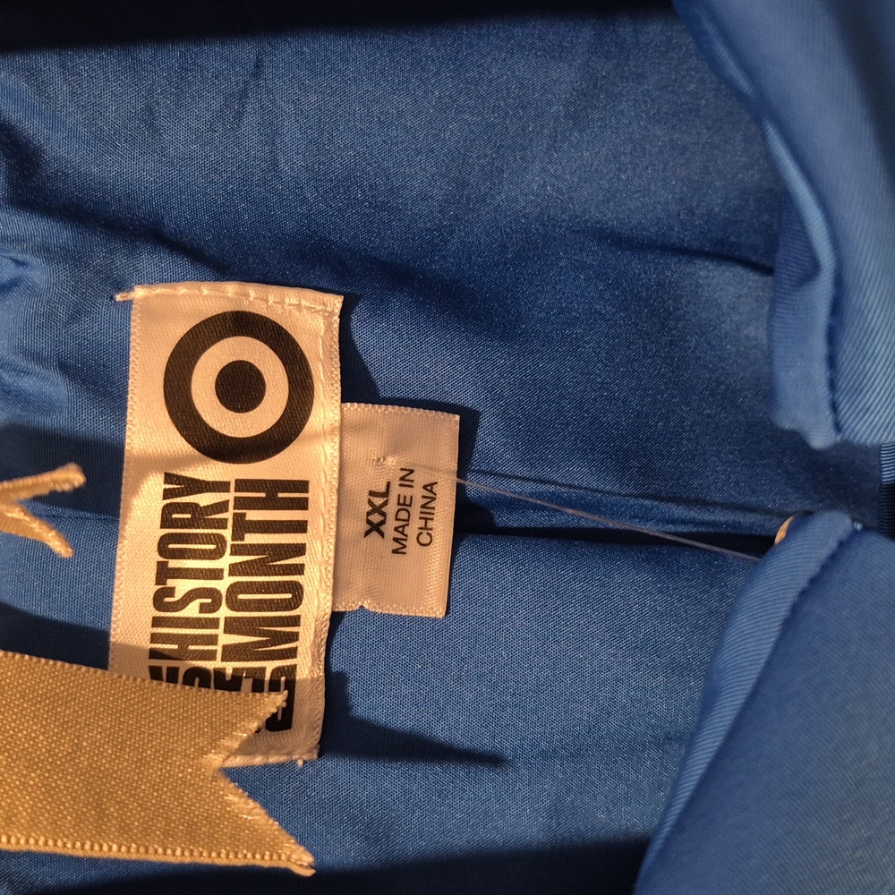 Trendy Blue Half Trench Coast Unisex - Picture 5 of 7